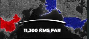 USA and China distance